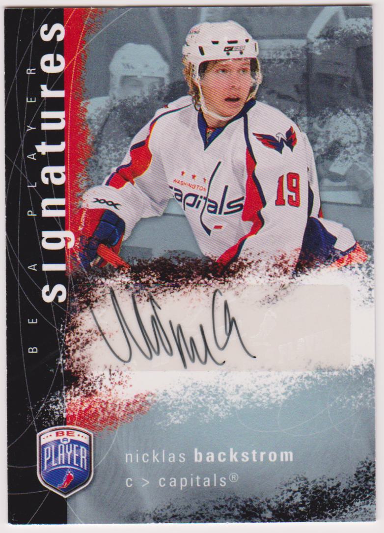 2007-08 Be A Player Signatures #SBA Nicklas Backstrom (image for) 2007-08 Be A Player Signatures #SBA Nicklas Backstrom