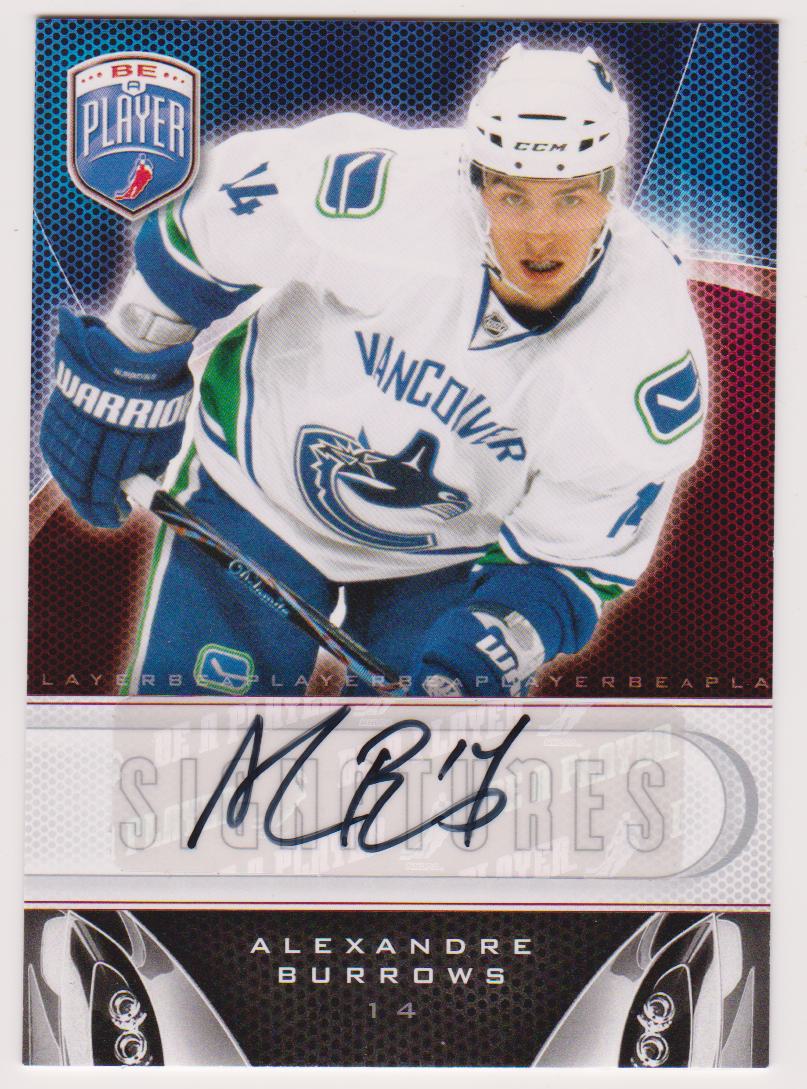 2009-10 Be A Player Signatures #SAX Alexandre Burrows AUTO (image for) 2009-10 Be A Player Signatures #SAX Alexandre Burrows AUTO