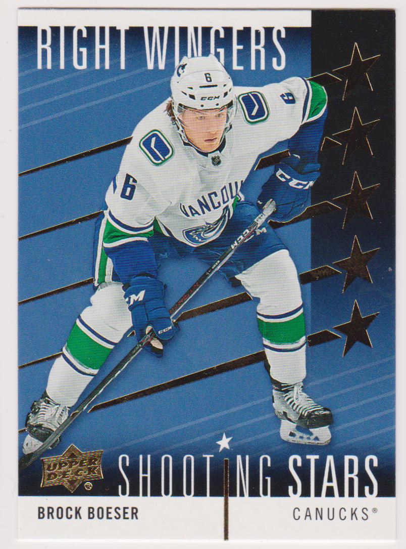 (image for) 2019-20 Upper Deck Shooting Stars Right Wingers #SSR3 Brock Boeser