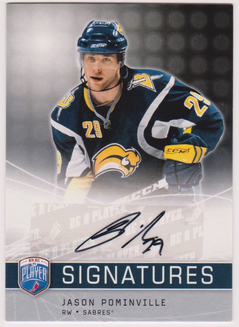 (image for) 2008-09 Be A Player Signatures #SJP Jason Pominville