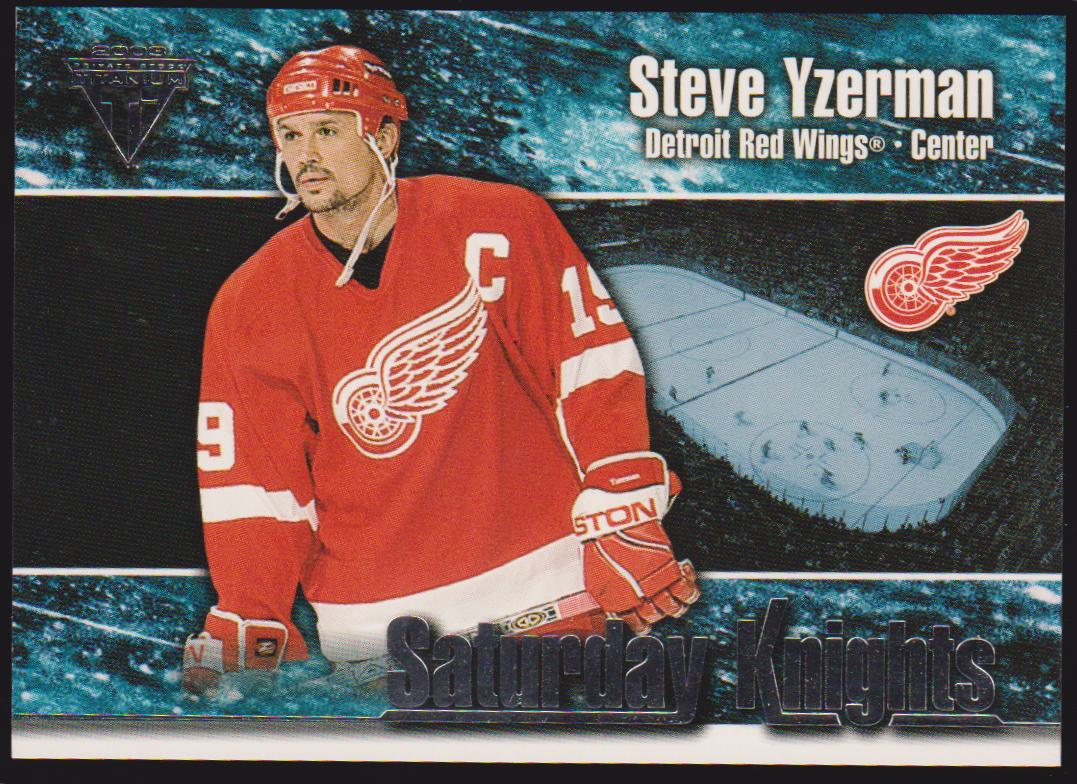 2002-03 Titanium Saturday Knights #4 Steve Yzerman (image for) 2002-03 Titanium Saturday Knights #4 Steve Yzerman