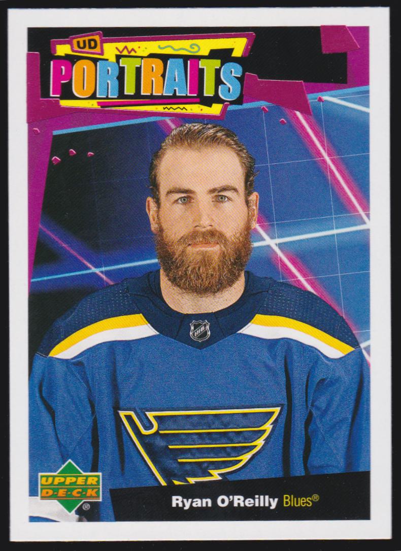 2020-21 Upper Deck UD Portraits #P8 Ryan O'Reilly (image for) 2020-21 Upper Deck UD Portraits #P8 Ryan O'Reilly