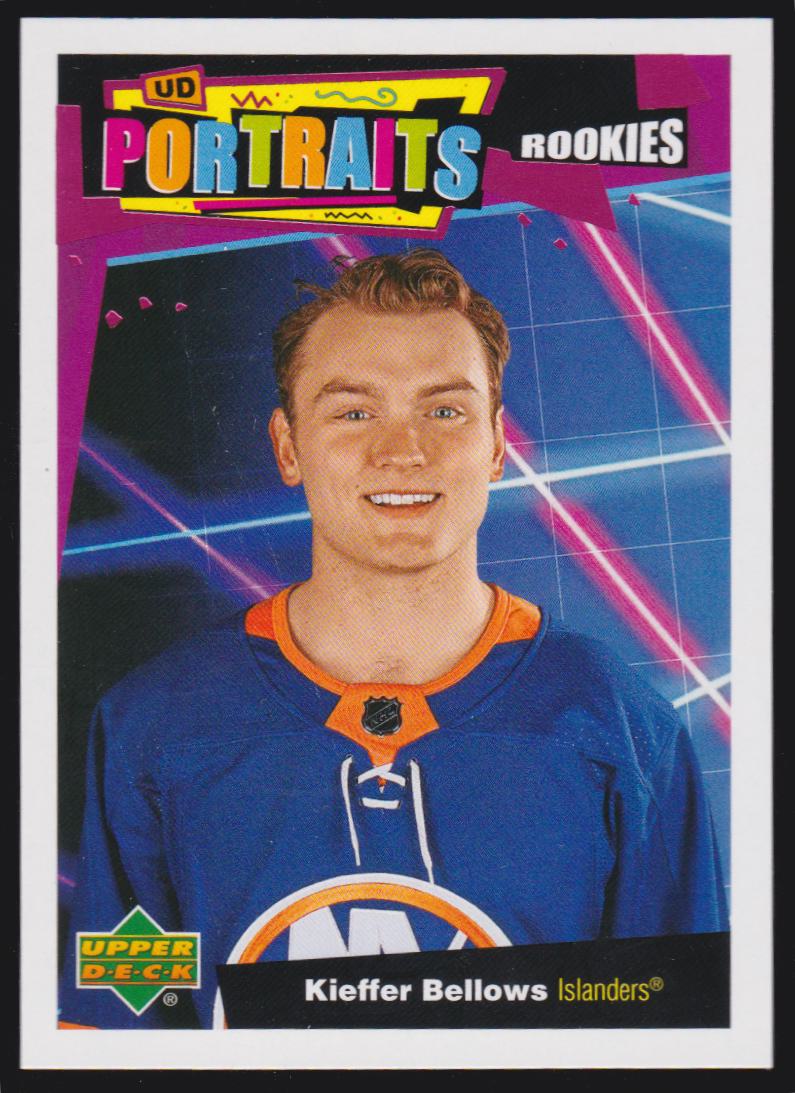 2020-21 Upper Deck UD Portraits #P42 Kieffer Bellows - RC Year (image for) 2020-21 Upper Deck UD Portraits #P42 Kieffer Bellows - RC Year