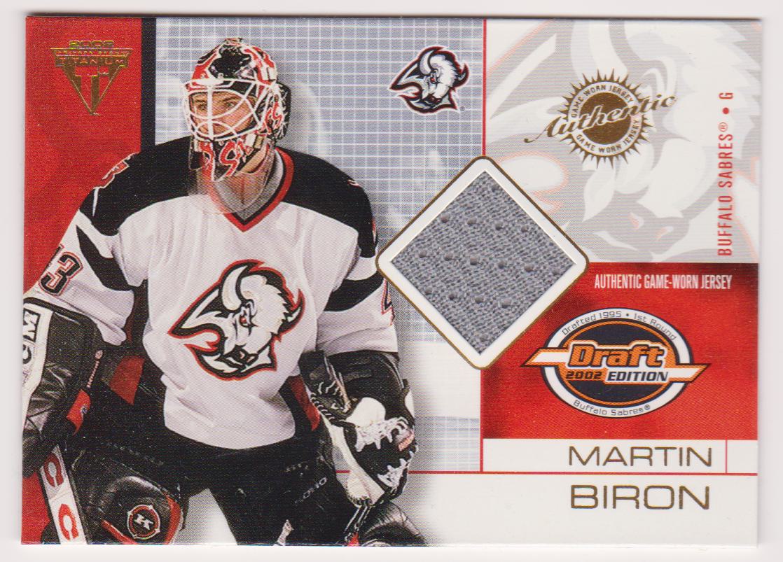 2001-02 Titanium Draft Day Edition #12 Martin Biron (image for) 2001-02 Titanium Draft Day Edition #12 Martin Biron