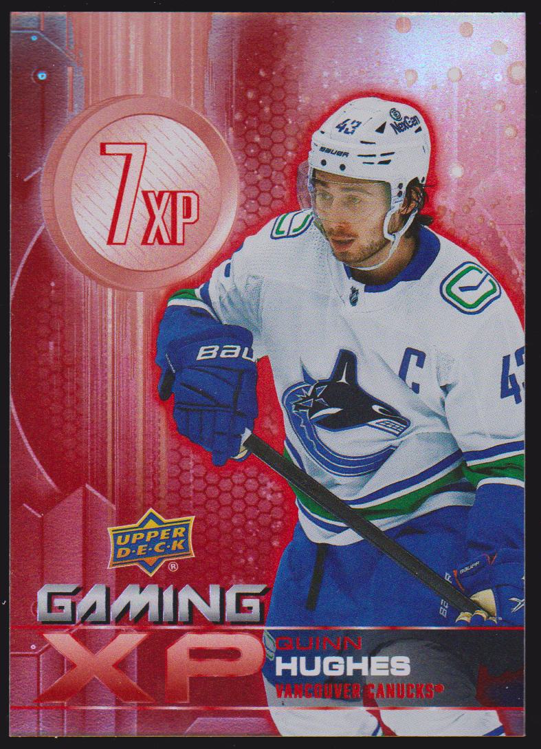2024-25 Upper Deck Gaming XP #GXP5 Quinn Hughes (image for) 2024-25 Upper Deck Gaming XP #GXP5 Quinn Hughes