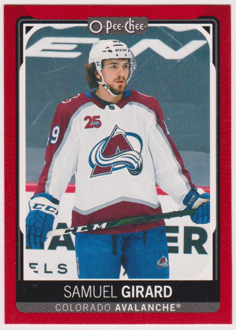 2021-22 O-Pee-Chee Red #250 Samuel Girard (image for) 2021-22 O-Pee-Chee Red #250 Samuel Girard