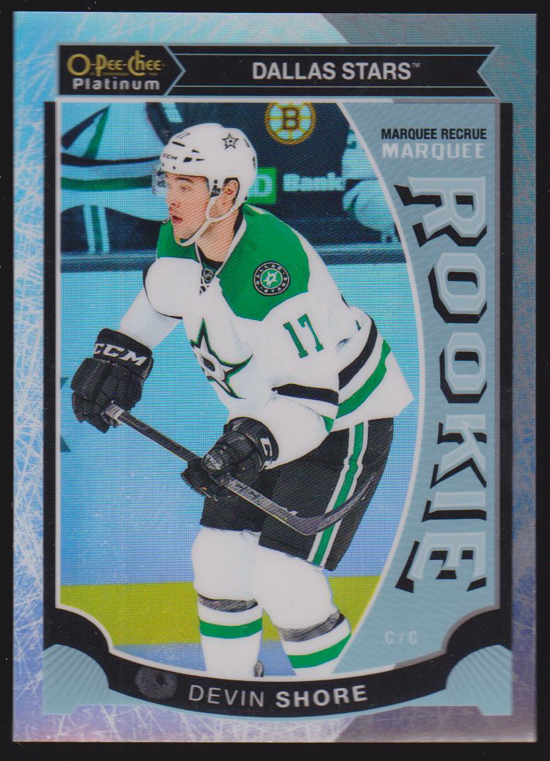 (image for) 2015-16 O-Pee-Chee Platinum Marquee Rookies White Ice #M14 Devin Shore 093/199 - RC Year