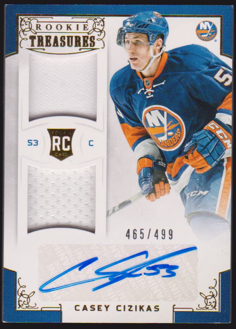 2012-13 Panini Rookie Anthology #133 Casey Cizikas Jerseys AUTO 465/499 RC (image for) 2012-13 Panini Rookie Anthology #133 Casey Cizikas Jerseys AUTO 465/499 RC
