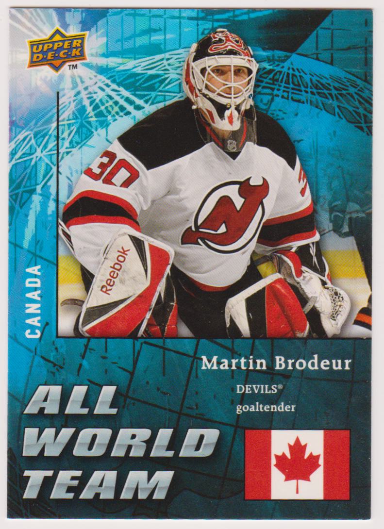 2009-10 Upper Deck All World #AW2 Martin Brodeur (image for) 2009-10 Upper Deck All World #AW2 Martin Brodeur