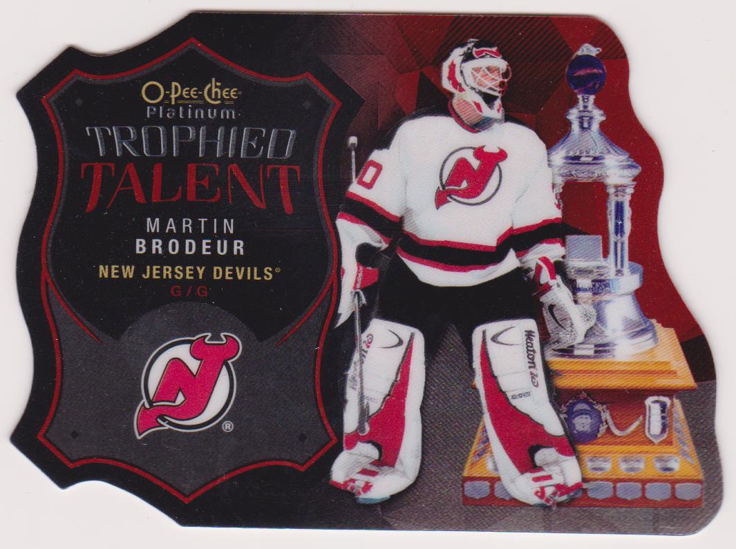 2015-16 O-Pee-Chee Platinum Trophied Talent Die Cuts #TT4 Martin Brodeur (image for) 2015-16 O-Pee-Chee Platinum Trophied Talent Die Cuts #TT4 Martin Brodeur