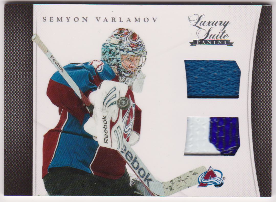 2011-12 Luxury Suite #31 Semyon Varlamov / Jerseys & Stick (image for) 2011-12 Luxury Suite #31 Semyon Varlamov / Jerseys & Stick