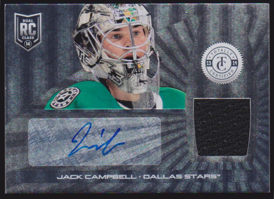 (image for) 2013-14 Totally Certified Rookie Autograph Jerseys #161 Jack Campbell - RC Year