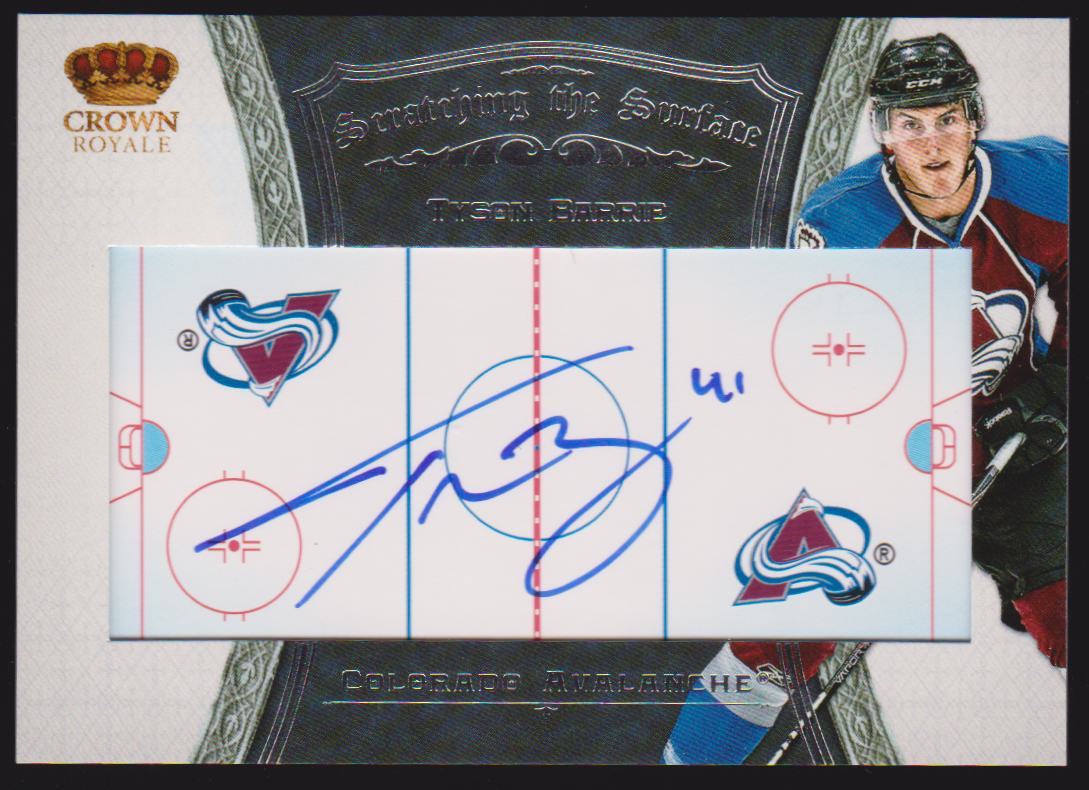 2012-13 Crown Royale Scratching the Surface Signatures #22 Tyson Barrie - AUTO - RC Year (image for) 2012-13 Crown Royale Scratching the Surface Signatures #22 Tyson Barrie - AUTO - RC Year