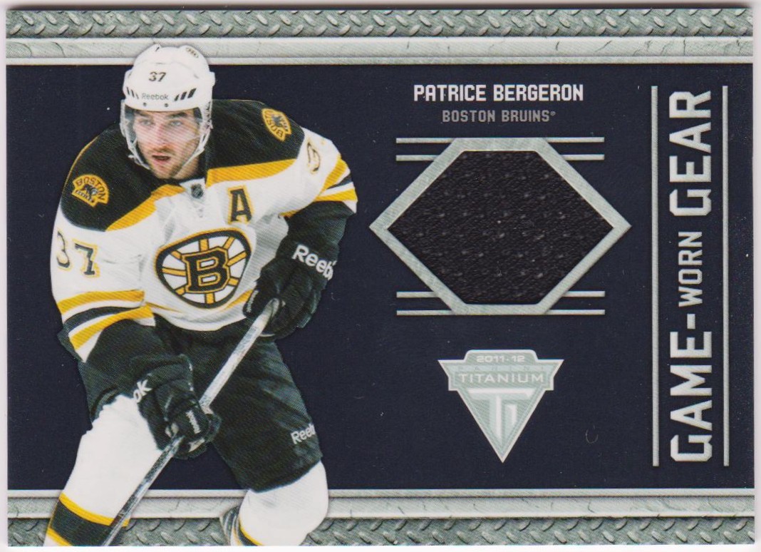 (image for) 2011-12 Panini Titanium Game Worn Gear #37 Patrice Bergeron