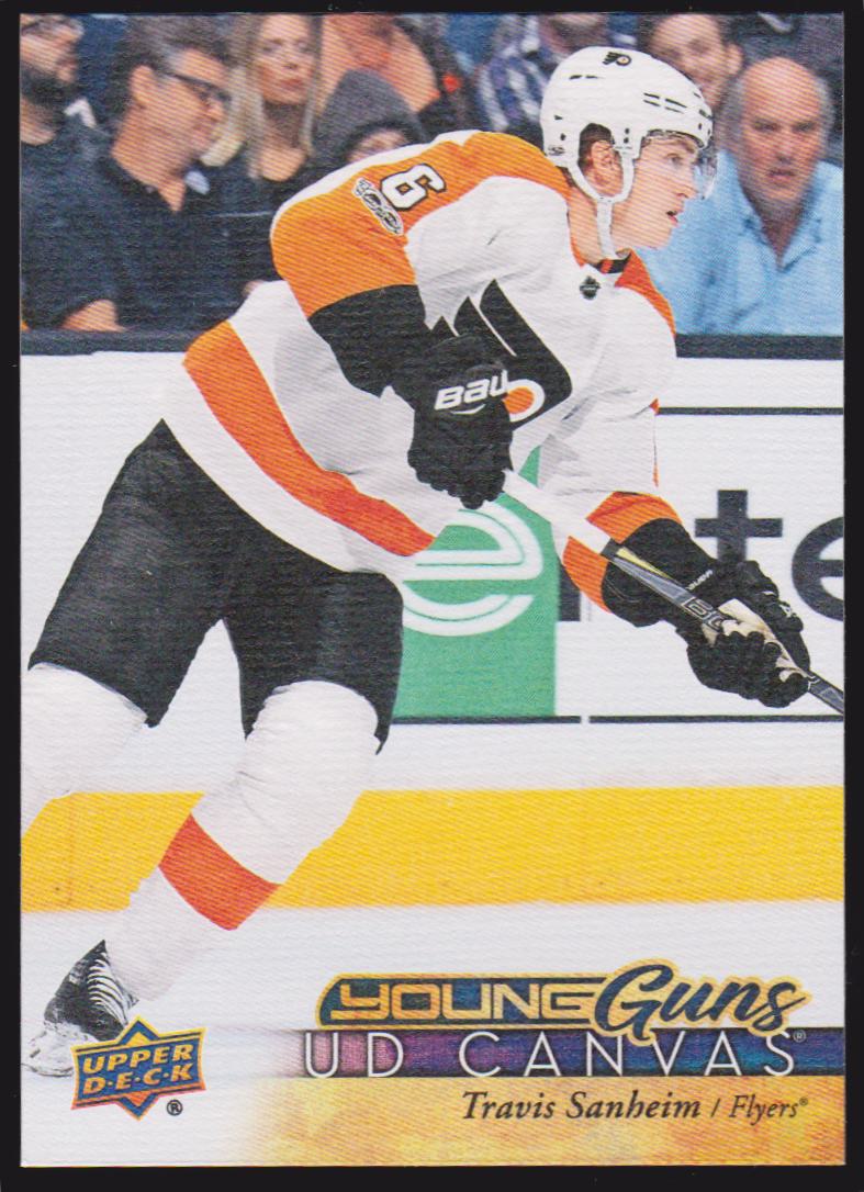 2017-18 Upper Deck Canvas #C117 Travis Sanheim YG (image for) 2017-18 Upper Deck Canvas #C117 Travis Sanheim YG