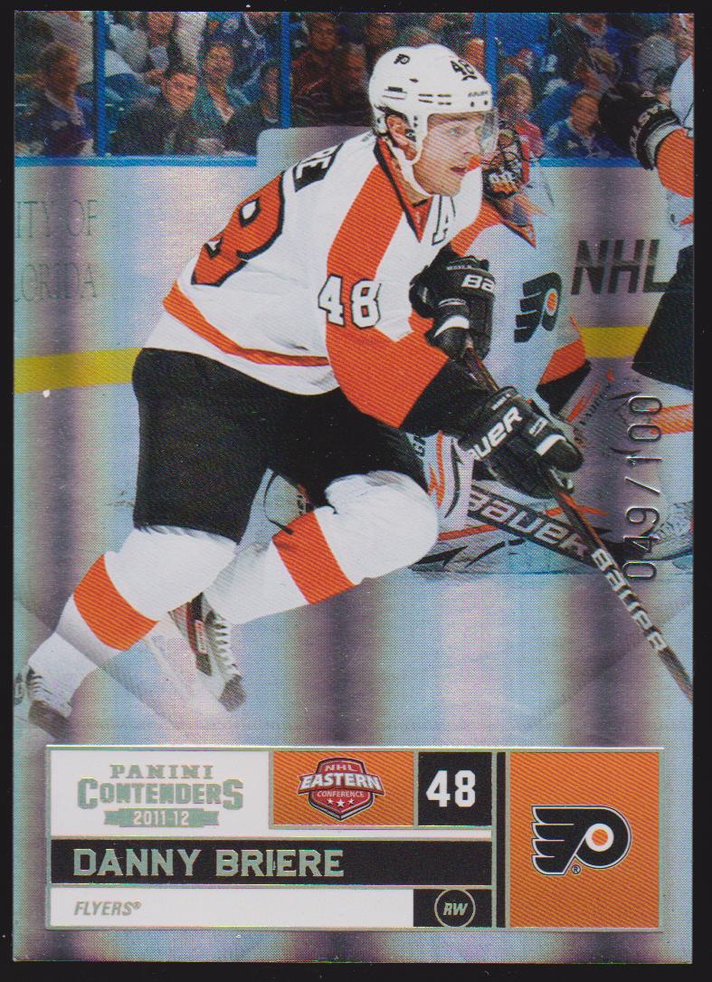 2011-12 Panini Contenders Gold #48 Daniel Briere 049/100 (image for) 2011-12 Panini Contenders Gold #48 Daniel Briere 049/100