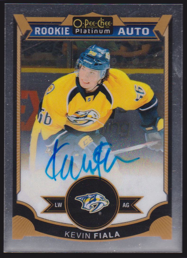 (image for) 2015-16 O-Pee-Chee Platinum #162 Kevin Fiala AUTO RC