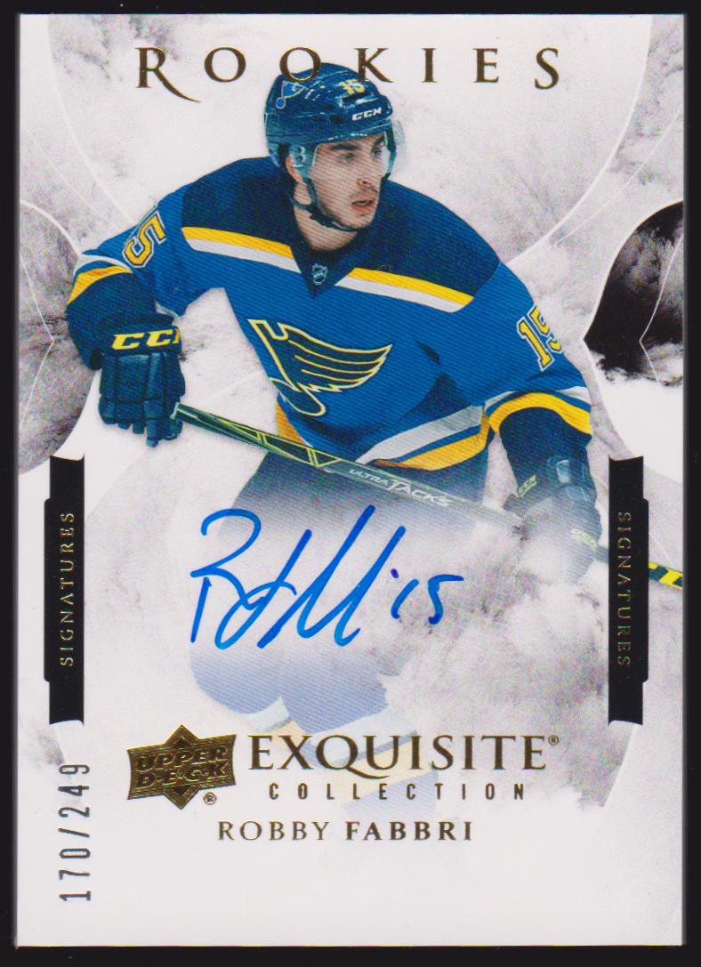 2015-16 Exquisite Collection Rookie Previews Robby Fabbri - RC Year - AUTO (image for) 2015-16 Exquisite Collection Rookie Previews Robby Fabbri - RC Year - AUTO