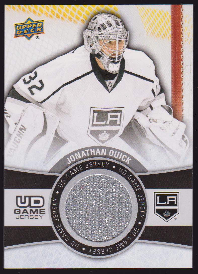 2015-16 Upper Deck Game Jerseys #GJJQ1 Jonathan Quick (image for) 2015-16 Upper Deck Game Jerseys #GJJQ1 Jonathan Quick