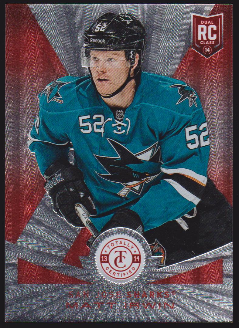 2013-14 Totally Certified Platinum Red #218 Matt Irwin RC 20/100 (image for) 2013-14 Totally Certified Platinum Red #218 Matt Irwin RC 20/100