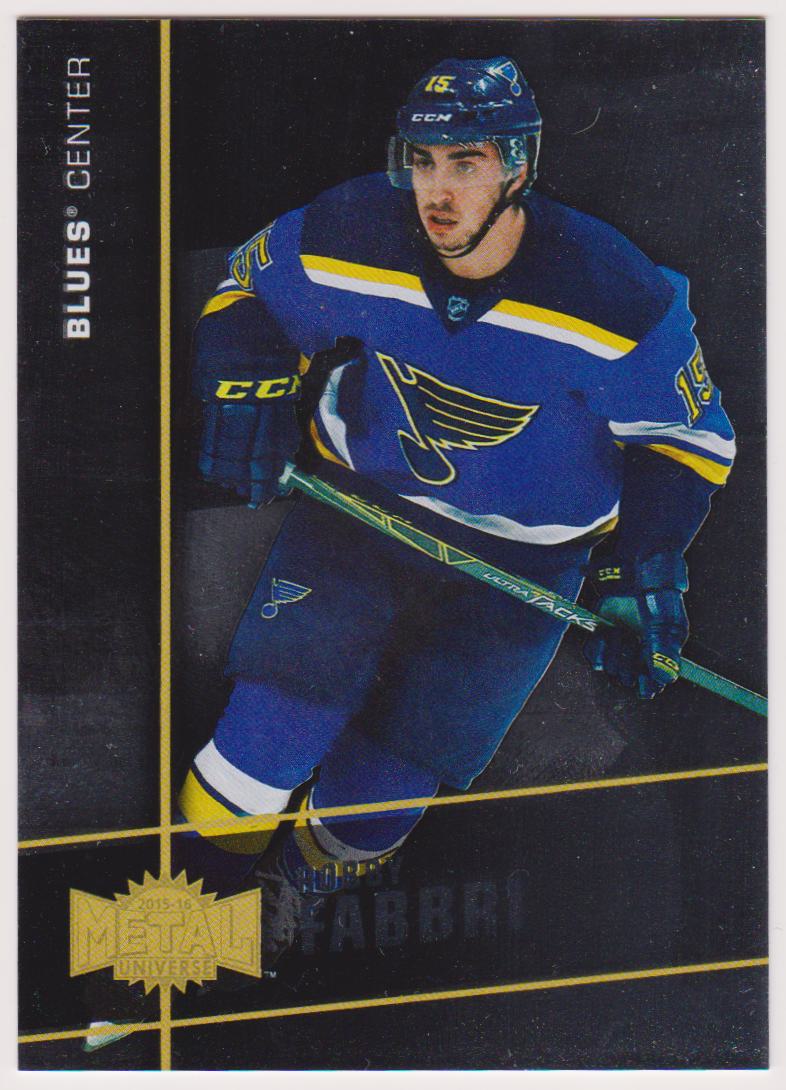 2015-16 Fleer Showcase Metal Universe #MU4 Robby Fabbri (image for) 2015-16 Fleer Showcase Metal Universe #MU4 Robby Fabbri