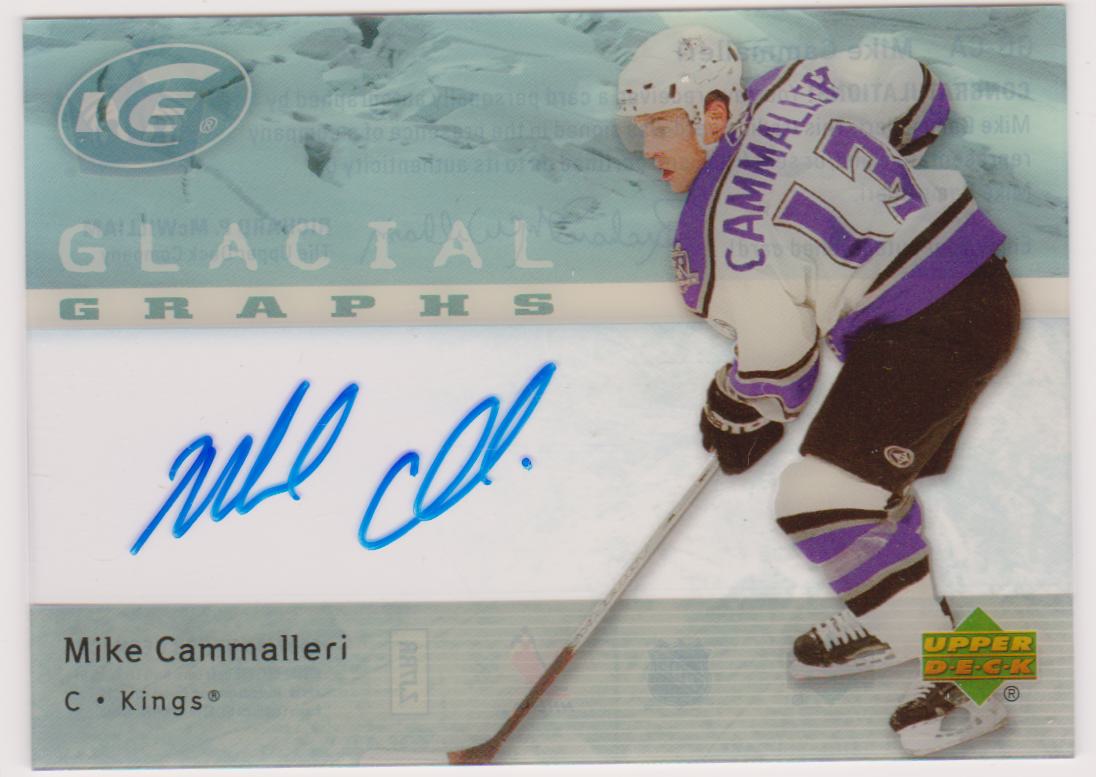 2007-08 Upper Deck Ice Glacial Graphs #GGCA Mike Cammalleri AUTO (image for) 2007-08 Upper Deck Ice Glacial Graphs #GGCA Mike Cammalleri AUTO