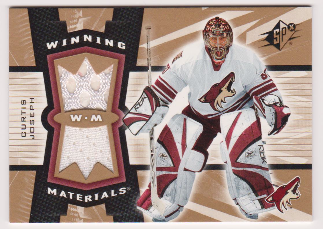 2006-07 SPx Winning Materials #WMCJ Curtis Joseph (image for) 2006-07 SPx Winning Materials #WMCJ Curtis Joseph