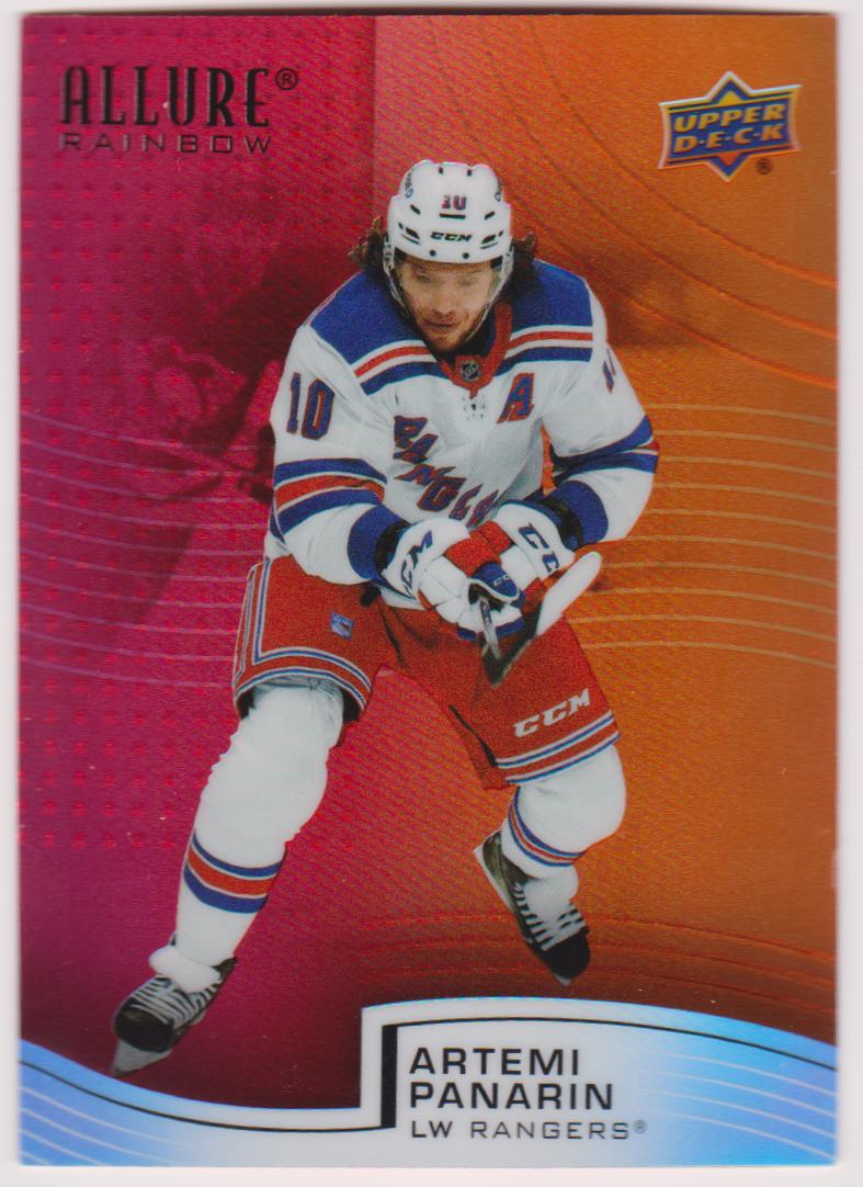2021-22 Upper Deck Allure Rainbow Red Orange #R94 Artemi Panarin (image for) 2021-22 Upper Deck Allure Rainbow Red Orange #R94 Artemi Panarin