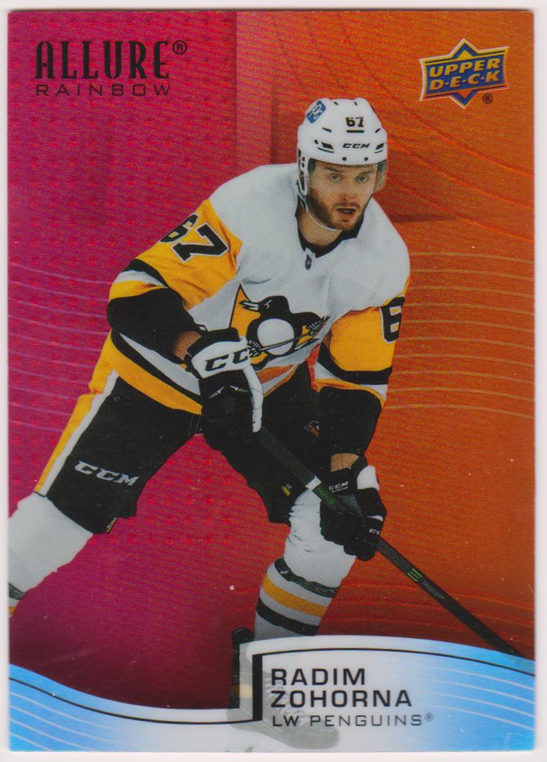 2021-22 Upper Deck Allure Rainbow Red Orange #R38 Radim Zohorna - RC Year (image for) 2021-22 Upper Deck Allure Rainbow Red Orange #R38 Radim Zohorna - RC Year