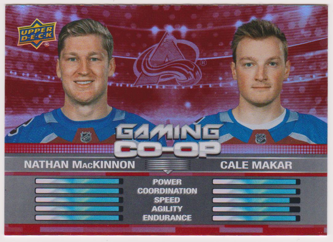 (image for) 2024-25 Upper Deck Gaming Co-Op #CGO8 Nathan MacKinnon/Cale Makar