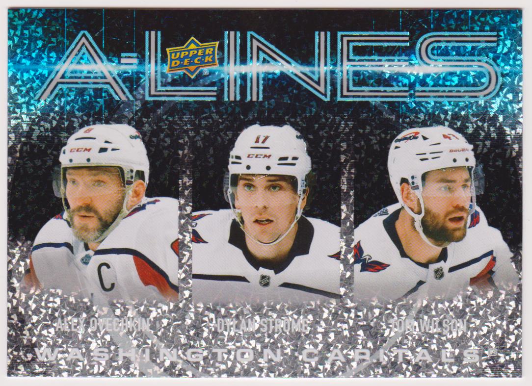 (image for) 2024-25 Upper Deck A-Lines #AL31 Alexander Ovechkin/Dylan Strome/Tom Wilson