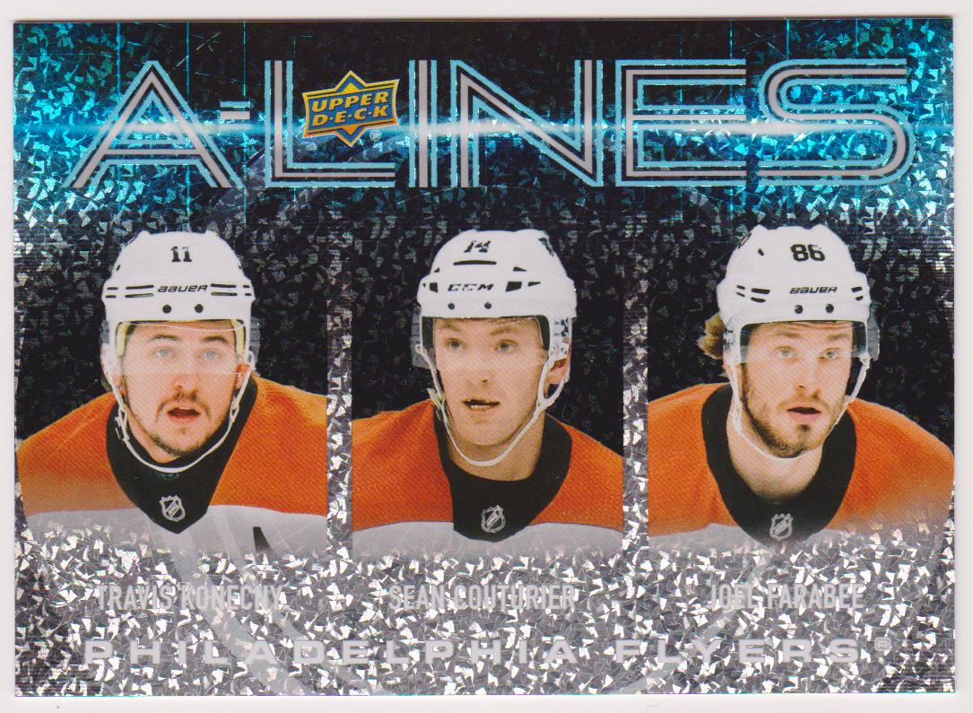 (image for) 2024-25 Upper Deck A-Lines #AL22 Travis Konecny/Sean Couturier/Joel Farabee