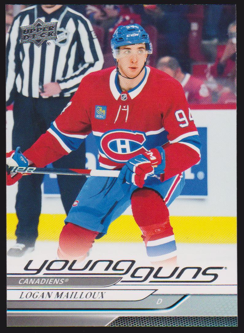(image for) 2024-25 Upper Deck #239 Logan Mailloux YG RC