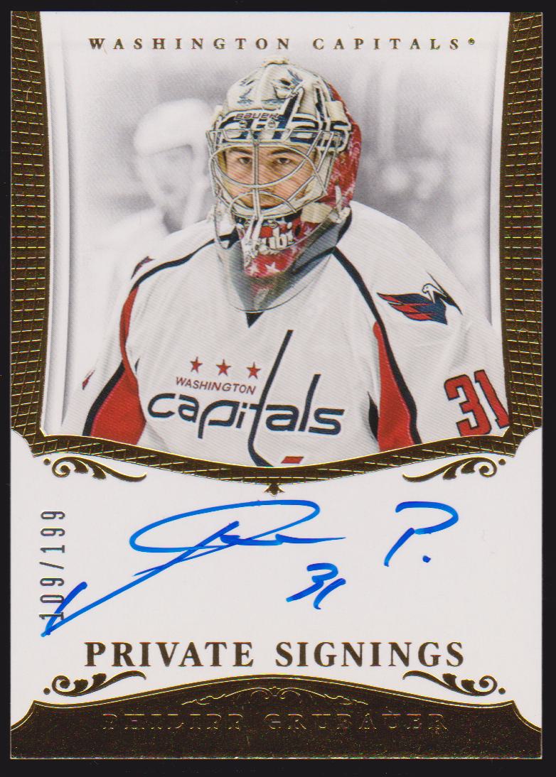 (image for) 2013-14 Panini Private Signings #PSPG Philipp Grubauer - AUTO - RC Year - 109/199