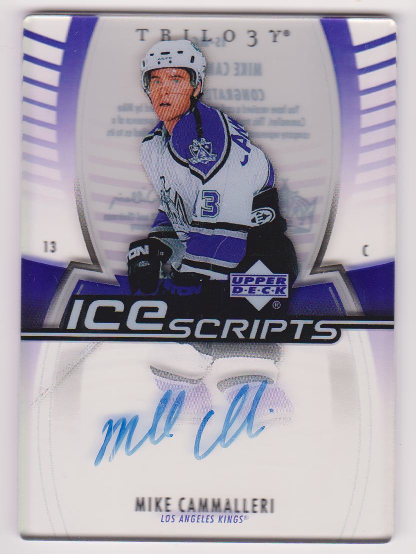2006-07 Upper Deck Trilogy Ice Scripts #ISMC Mike Cammalleri AUTO (image for) 2006-07 Upper Deck Trilogy Ice Scripts #ISMC Mike Cammalleri AUTO