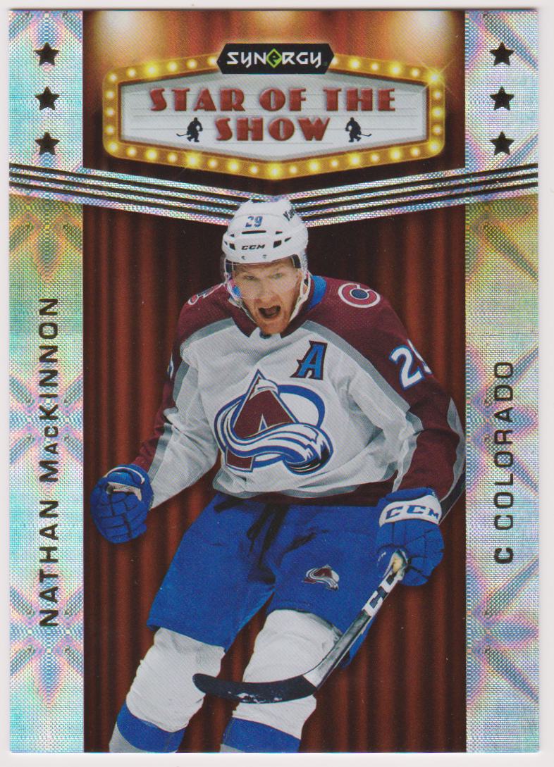 2023-24 Synergy Star Of The Show #SOS1 Nathan MacKinnon (image for) 2023-24 Synergy Star Of The Show #SOS1 Nathan MacKinnon