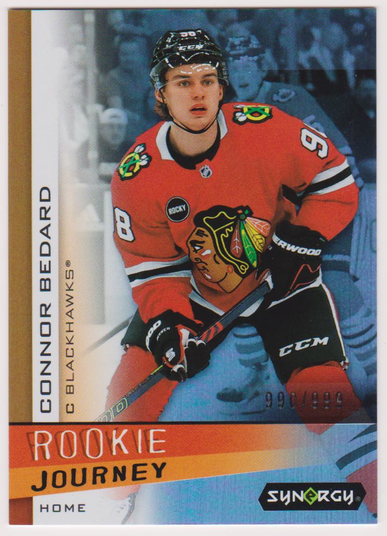 2023-24 Synergy Rookie Journey Home #RJ12 Connor Bedard 990/999 - RC Year (image for) 2023-24 Synergy Rookie Journey Home #RJ12 Connor Bedard 990/999 - RC Year