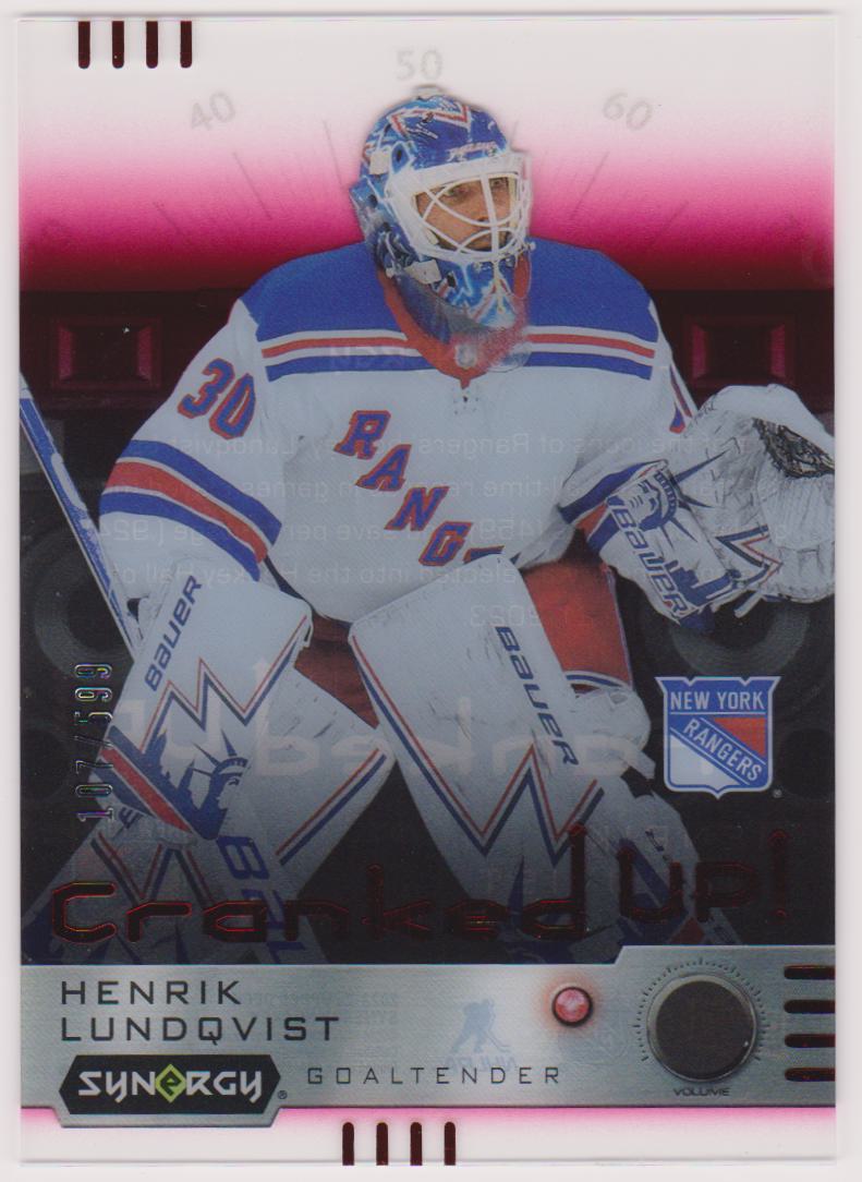 2023-24 Synergy Cranked Up Red #CRHL Henrik Lundqvist 107/599 (image for) 2023-24 Synergy Cranked Up Red #CRHL Henrik Lundqvist 107/599