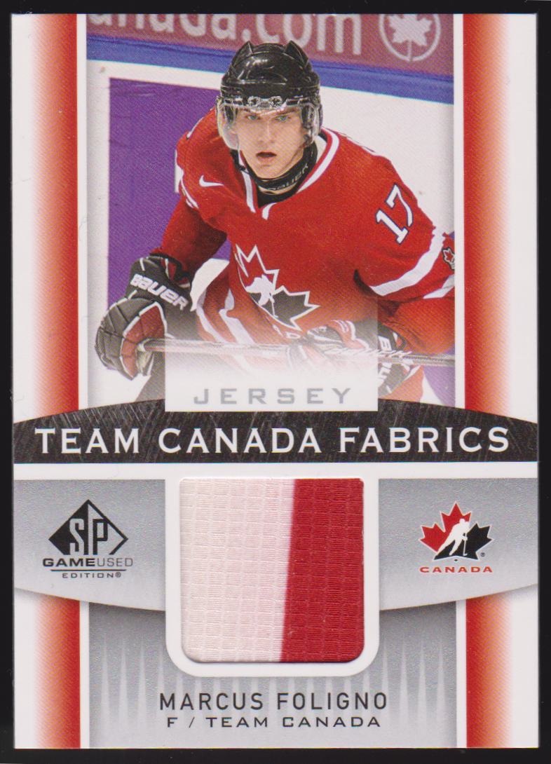 (image for) 2013-14 SP Game Used Team Canada Fabrics #TCMF Marcus Foligno - Jerseys