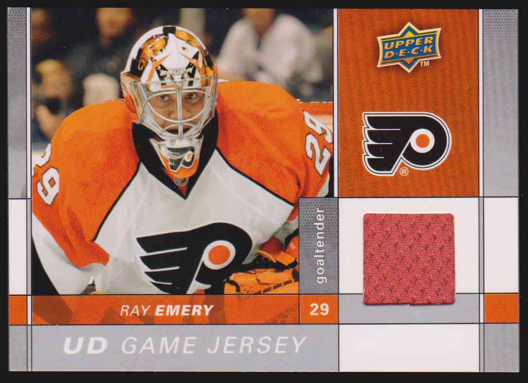 2009-10 Upper Deck Game Jerseys #GJ2RE Ray Emery (image for) 2009-10 Upper Deck Game Jerseys #GJ2RE Ray Emery
