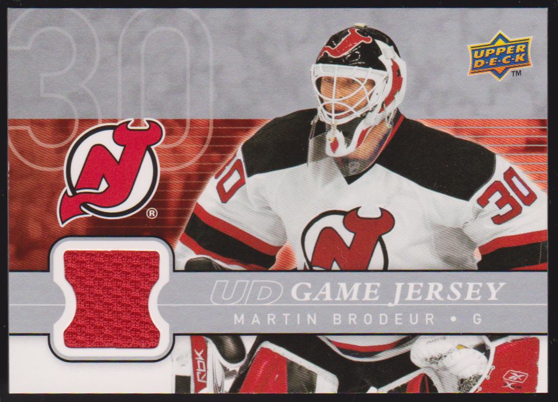 2008-09 Upper Deck Game Jerseys #GJMB Martin Brodeur (image for) 2008-09 Upper Deck Game Jerseys #GJMB Martin Brodeur