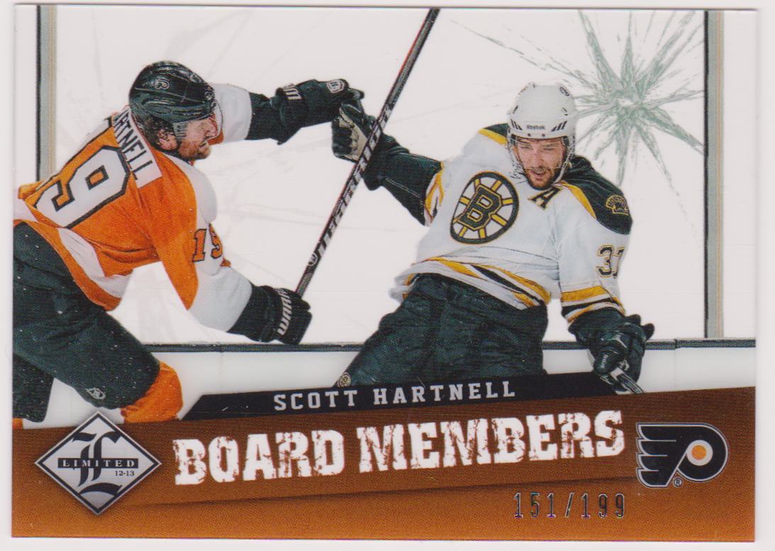 2012-13 Limited Board Members #12 Scott Hartnell 151/199 (image for) 2012-13 Limited Board Members #12 Scott Hartnell 151/199