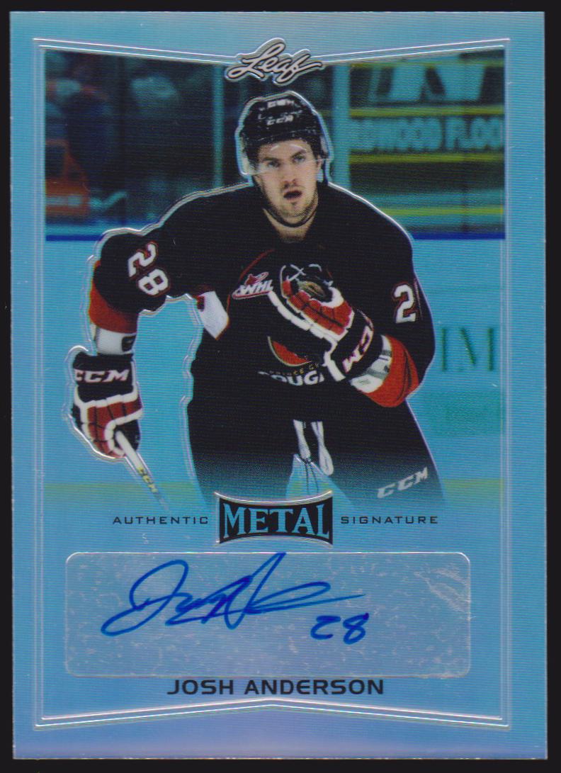 2015-16 Leaf Metal #BAJA1 Josh Anderson AUTO (image for) 2015-16 Leaf Metal #BAJA1 Josh Anderson AUTO