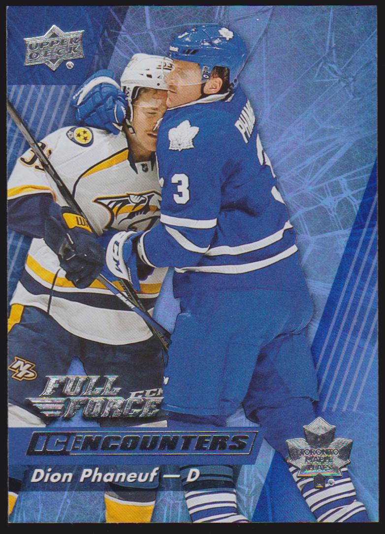 2015-16 Upper Deck Full Force Ice Encounters #IEDP Dion Phaneuf (image for) 2015-16 Upper Deck Full Force Ice Encounters #IEDP Dion Phaneuf
