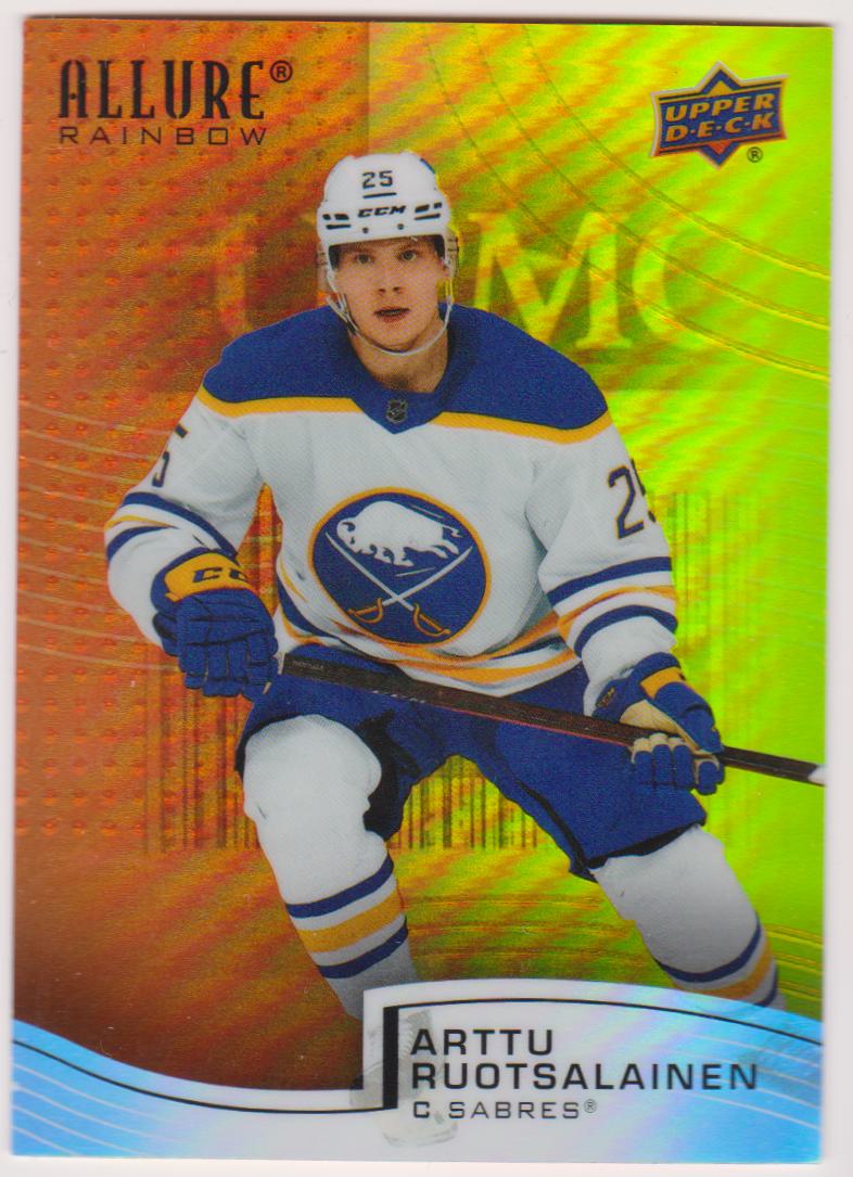 (image for) 2021-22 Upper Deck Allure Rainbow Orange Yellow #R8 Arttu Ruotsalainen - RC Year