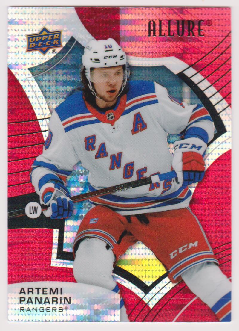 2021-22 Upper Deck Allure Red Rainbow #9 Artemi Panarin (image for) 2021-22 Upper Deck Allure Red Rainbow #9 Artemi Panarin