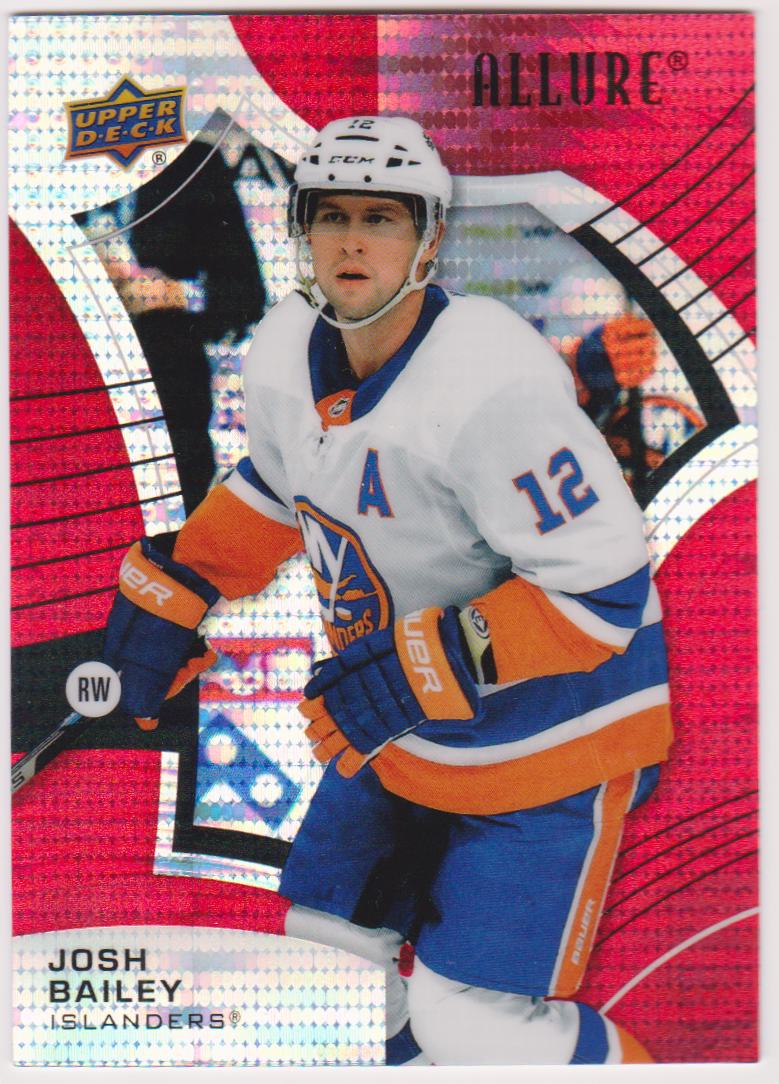 2021-22 Upper Deck Allure Red Rainbow #49 Josh Bailey (image for) 2021-22 Upper Deck Allure Red Rainbow #49 Josh Bailey