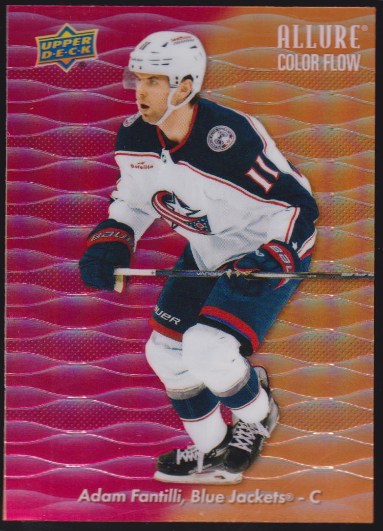 2023-24 Upper Deck Allure Color Flow Red Orange #CF5 Adam Fantilli - RC Year (image for) 2023-24 Upper Deck Allure Color Flow Red Orange #CF5 Adam Fantilli - RC Year