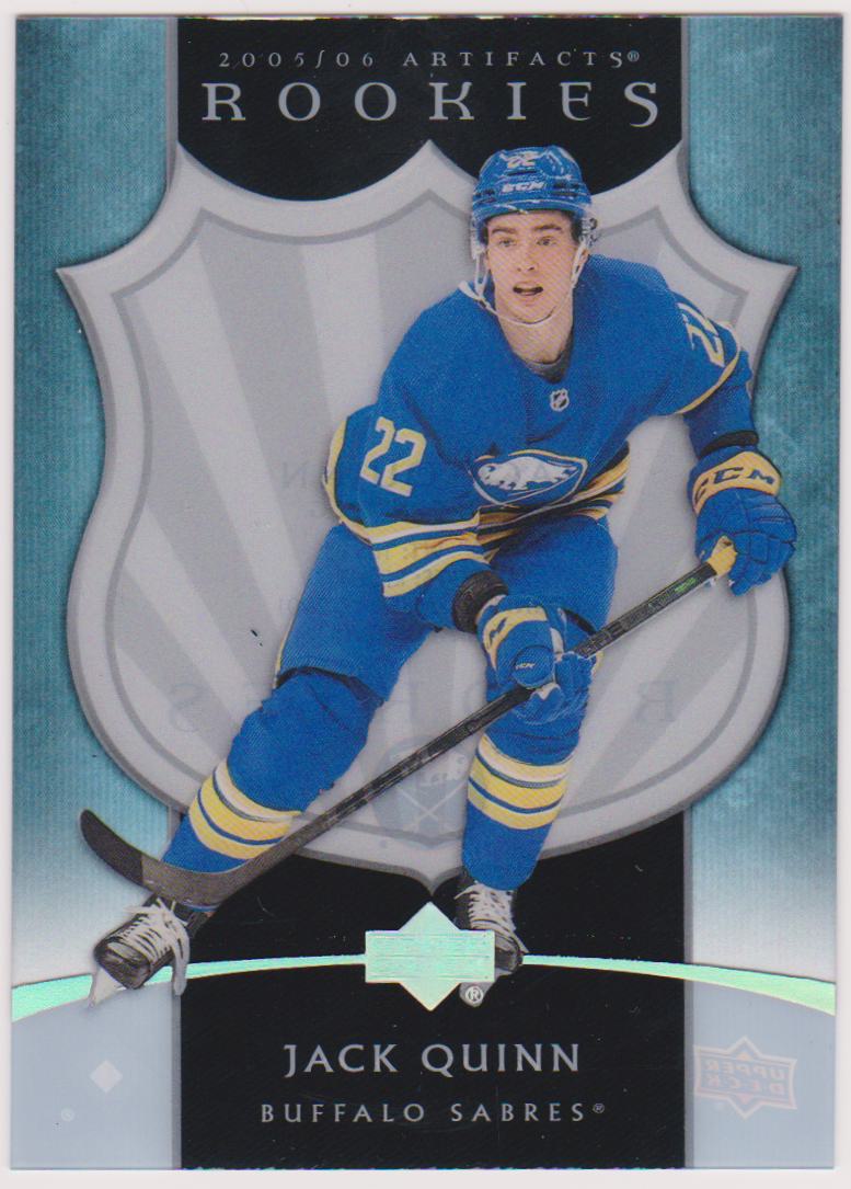 2022-23 Artifacts '05-06 Clear Cut Retro Rookies #CCRR25 Jack Quinn - RC Year (image for) 2022-23 Artifacts '05-06 Clear Cut Retro Rookies #CCRR25 Jack Quinn - RC Year
