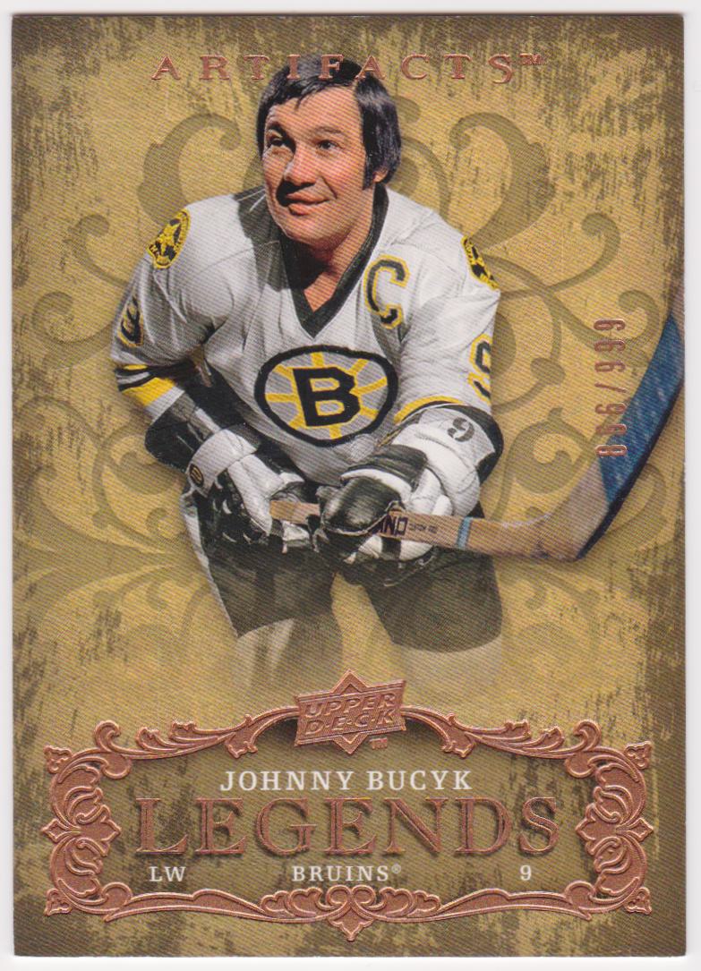 2008-09 Artifacts #144 Johnny Bucyk - Legends - 866/999 (image for) 2008-09 Artifacts #144 Johnny Bucyk - Legends - 866/999